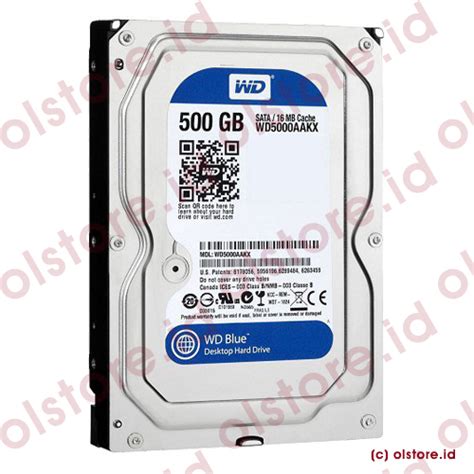 Jual WD Blue 500GB - HDD Internal SATA 3.5 inch - Harga, Spesifikasi ...