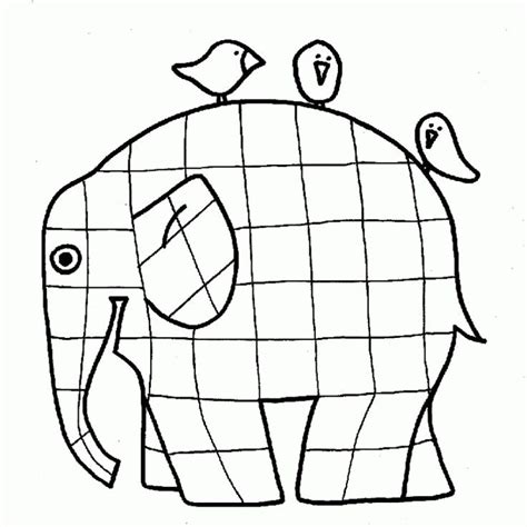 Elmer Elephant Printable