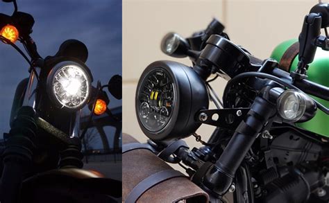 Amazon Hozan Inch Black Led Motorcycle Headlight