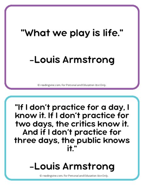 Louis Armstrong Quotes | Free Printable PDF Posters