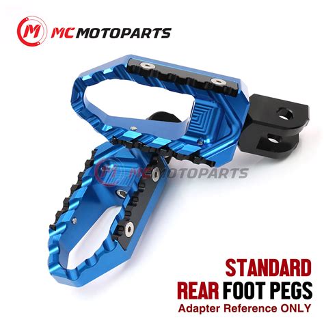 Blue CNC Foot Pegs Rear TOUR TRC For Kawasaki ZX 6R 636 Ninja 13 17 16