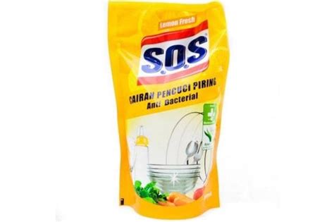 Jual Sos Dishwashing Antibacterial Lemon Refill Sabun Cuci Piring