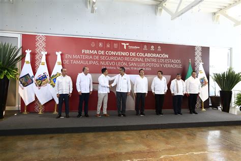 Firman Convenio En Materia De Seguridad Tamaulipas San Luis Potos