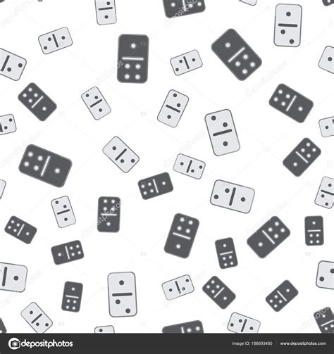 Black And White Domino Pattern Seamless Vector Stock Vector Image By