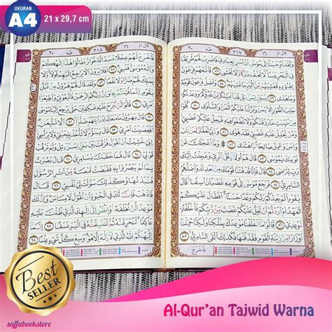 Jual Custom Nama Al Quran Besar Tajwid Warna Non Terjemah Al Mitsaq A