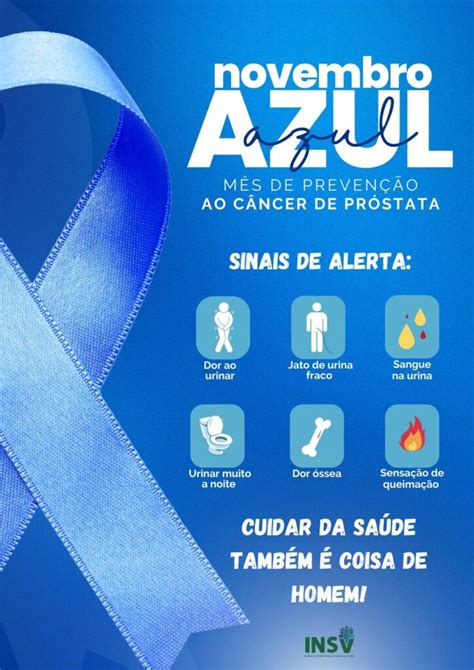 Novembro Azul Cuidar da saúde também é coisa de homem INSV