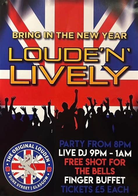 Louden New Year Party Original Louden Tavern Glasgow December 31