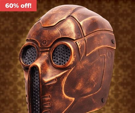 Steampunk Fiberglass Mask Steampunk Mask Leather Armor Steampunk