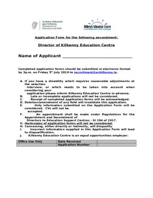 Application For The Following Secondment Doc Template Pdffiller