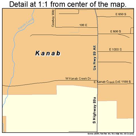 Kanab Utah Street Map 4939920