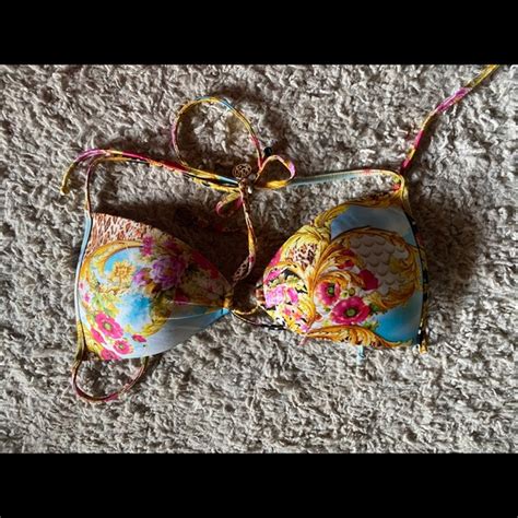 Luli Fama Swim Sold Out Luli Fama Bikini Swimsuit Top Versace Print Poshmark