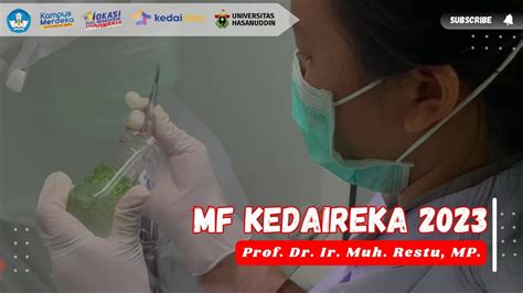 Matching Fund Kedaireka Universitas Hasanuddin Rof Dr Ir Muh