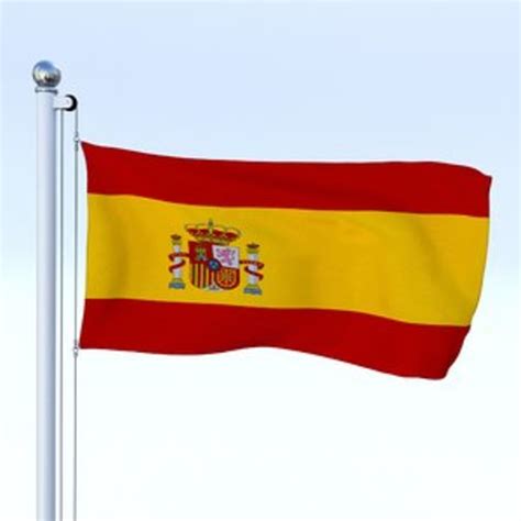 Animated Spain Flag 3D Model $19 - .stl .obj .fbx .dae .blend - Free3D