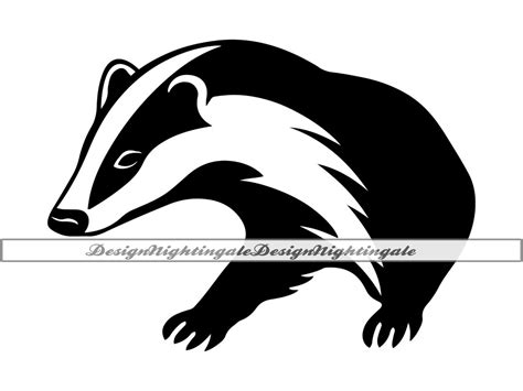 Badger Svg Badger Png Badger Clipart Badger Files For Cricut Badger