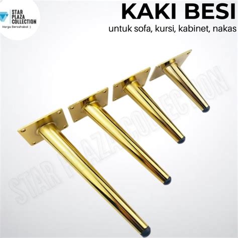 Jual Big Deal Kaki Sofa Retro Besi Emas Kaki Kursi Besi Gold Sofa Leg