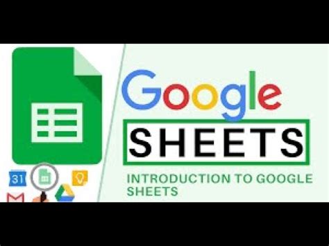 Google Sheets Beginner Guide Youtube