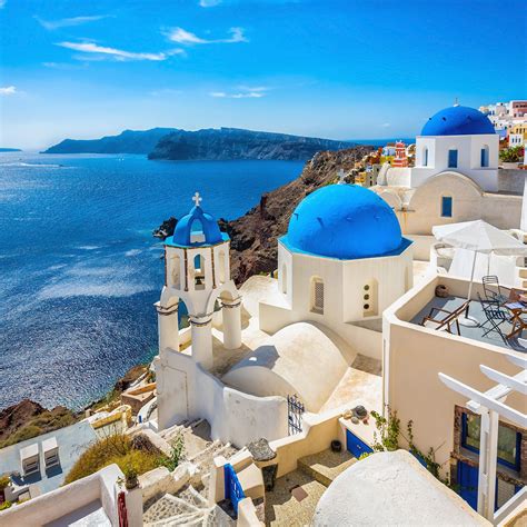 santorini blue dome churches greece | Greek islands to visit, Best ...