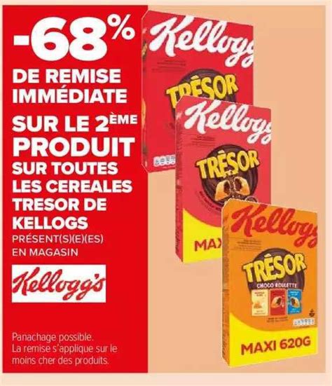 Offre Céréales Trésor De Kellogg s chez Carrefour Market