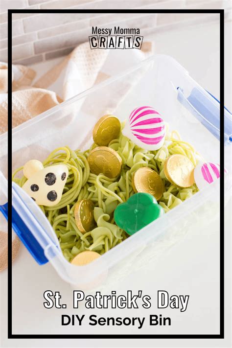 Green St Patrick S Day Sensory Bin Messy Momma Crafts