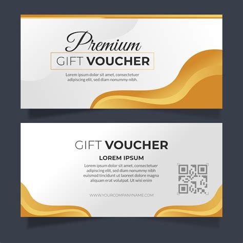 Plantilla De Vale De Regalo Dorado Premium Vector Gratis