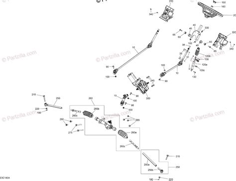 Can Am Side By Side Oem Parts Diagram For Steering Defender Hd