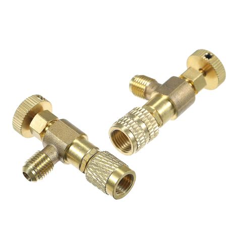 R12 R410 Refrigerant Charging Valve Air Conditioning Refrigerant Liquid Safety Valve Copper