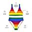 Gay Flag Lgbt Recycled High Waisted Bikini Designed By Squeaky Chimp T Shirts Leggings