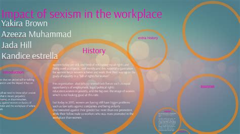 Impact Of Sexism In The Workplace By Yakira Brown