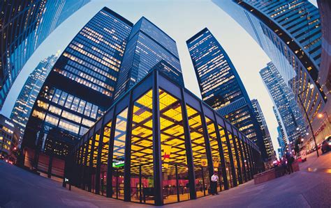 Fisheye view of Toronto-Dominion Centre or TD Centre : canada