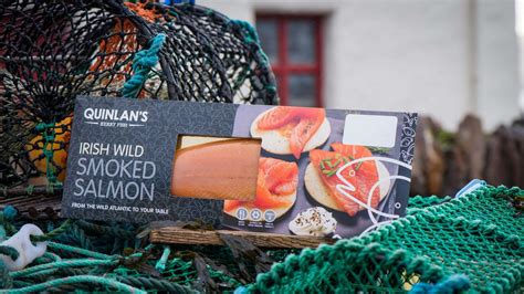 Wild Smoked Irish Salmon Small 400 600g Unsliced Quinlans Kerry