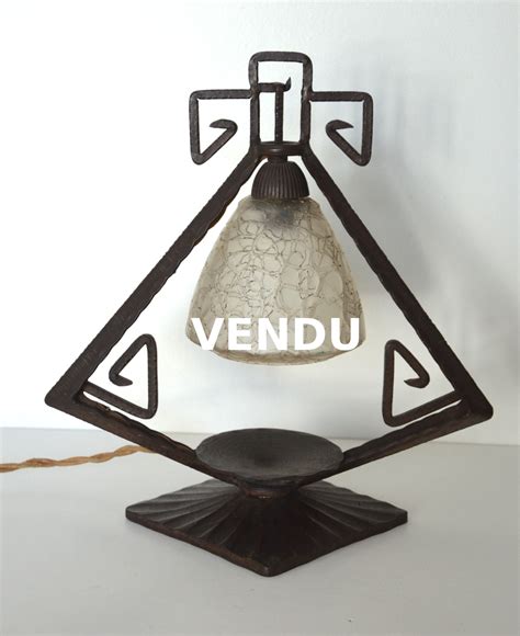 Lampe Art Deco Marcel Vasseur BROC EN GUCHE