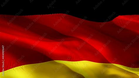 Video Deutchland Flag Closeup 1080p Full HD 1920X1080 Footage Video