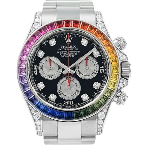 Rolex Daytona Rainbow Whitegold 116599RBOW Bonanno Jewelers