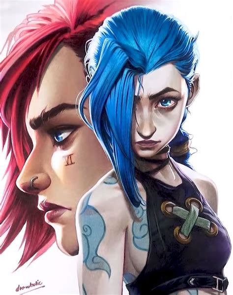 Jinx Arcane Art By Hiboart Hiboartwork Artofit