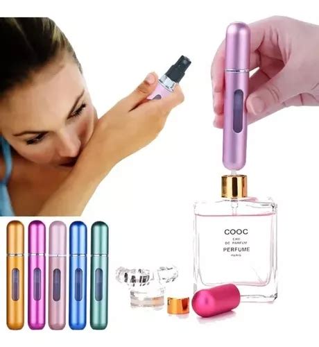 Porta Perfume Recarreg Vel Borrifador Spray Ml Port Til Volume Da