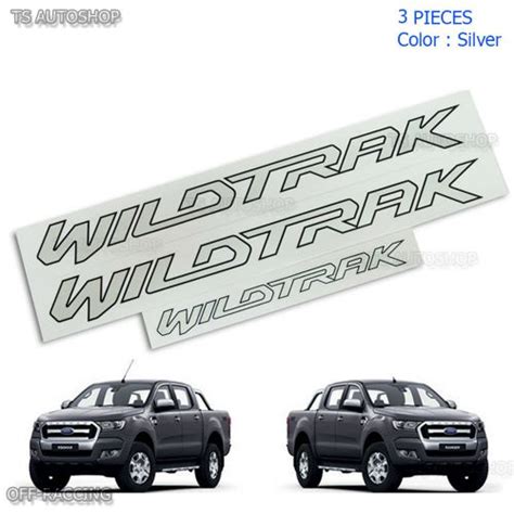 Purchase Set Silver 3pcs Sticker Decals Wildtrak Fit Ford Ranger T6