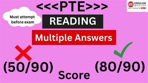 Pte Reading Multiple Choice Multiple Answers Youtube