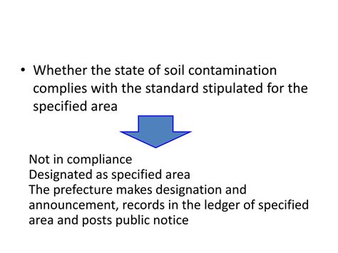 Ppt The Soil Contamination Countermeasures Law Powerpoint