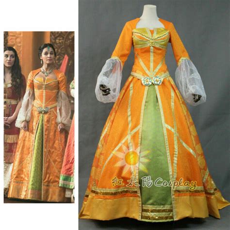 Princess Jasmine Dress 2019 Aladdin Adult Costume Orange Yellow Outfit