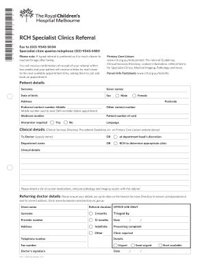 Rch Outpatient Referral Complete With Ease AirSlate SignNow