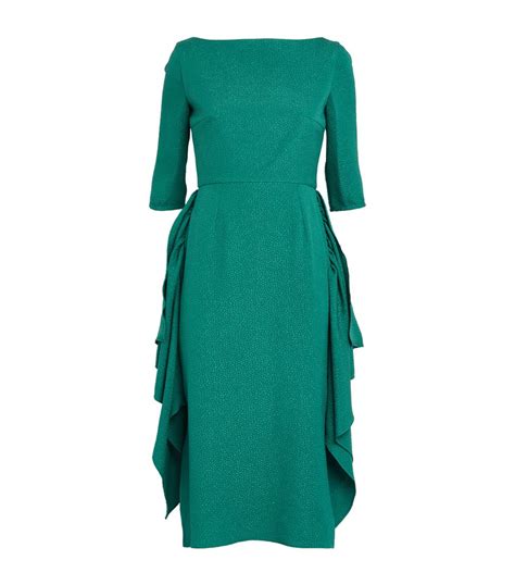 Womens Edeline Lee Green Jumana Midi Dress Harrods Countrycode