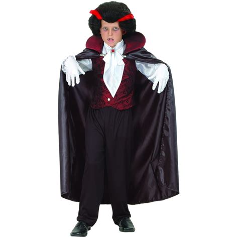 Déguisement enfant de vampire avec longue cape