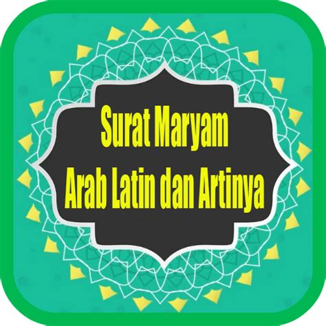 Detail Surat Maryam Latin Koleksi Nomer