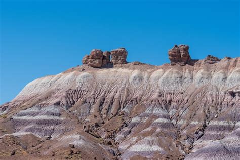 Premium Photo Landscape Of Purple Badlands At Blue Mesa In Petrified