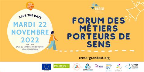 Forum Des M Tiers Porteurs De Sens Mois De L Ess