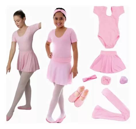 Kit Roupa De Ballet Juvenil Completa Itens Bal Parcelamento Sem Juros