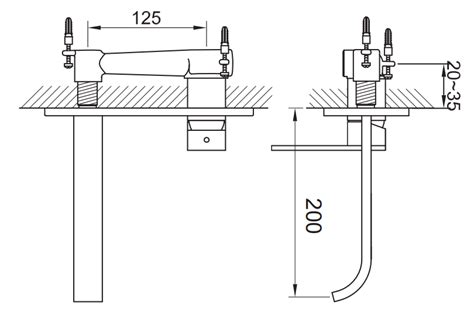 Kohlman Bateria Umywalkowa Podtynkowa SQW188U 20cm Nexen S