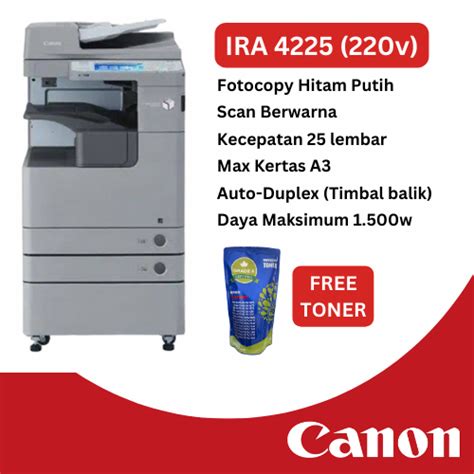 Jual Canon Ira V Mesin Fotocopy Rekondisi Eropa Ex