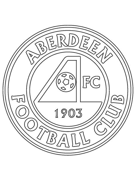 colouring page Aberdeen FC | coloringpage.ca