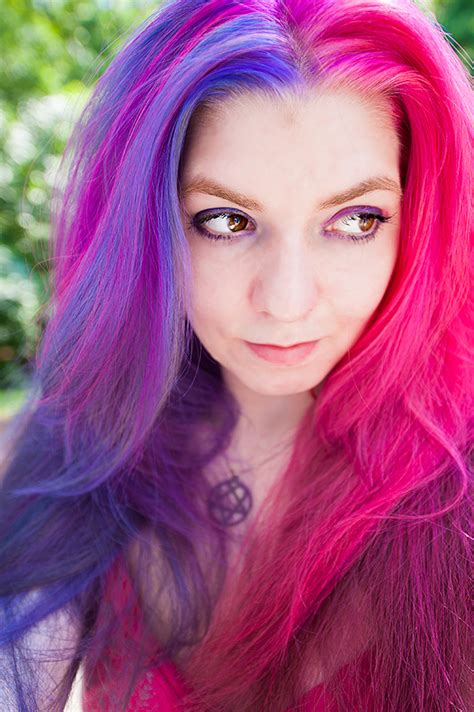 Half Purple Hair